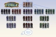 Chart of planned Hero's Forge armor sets